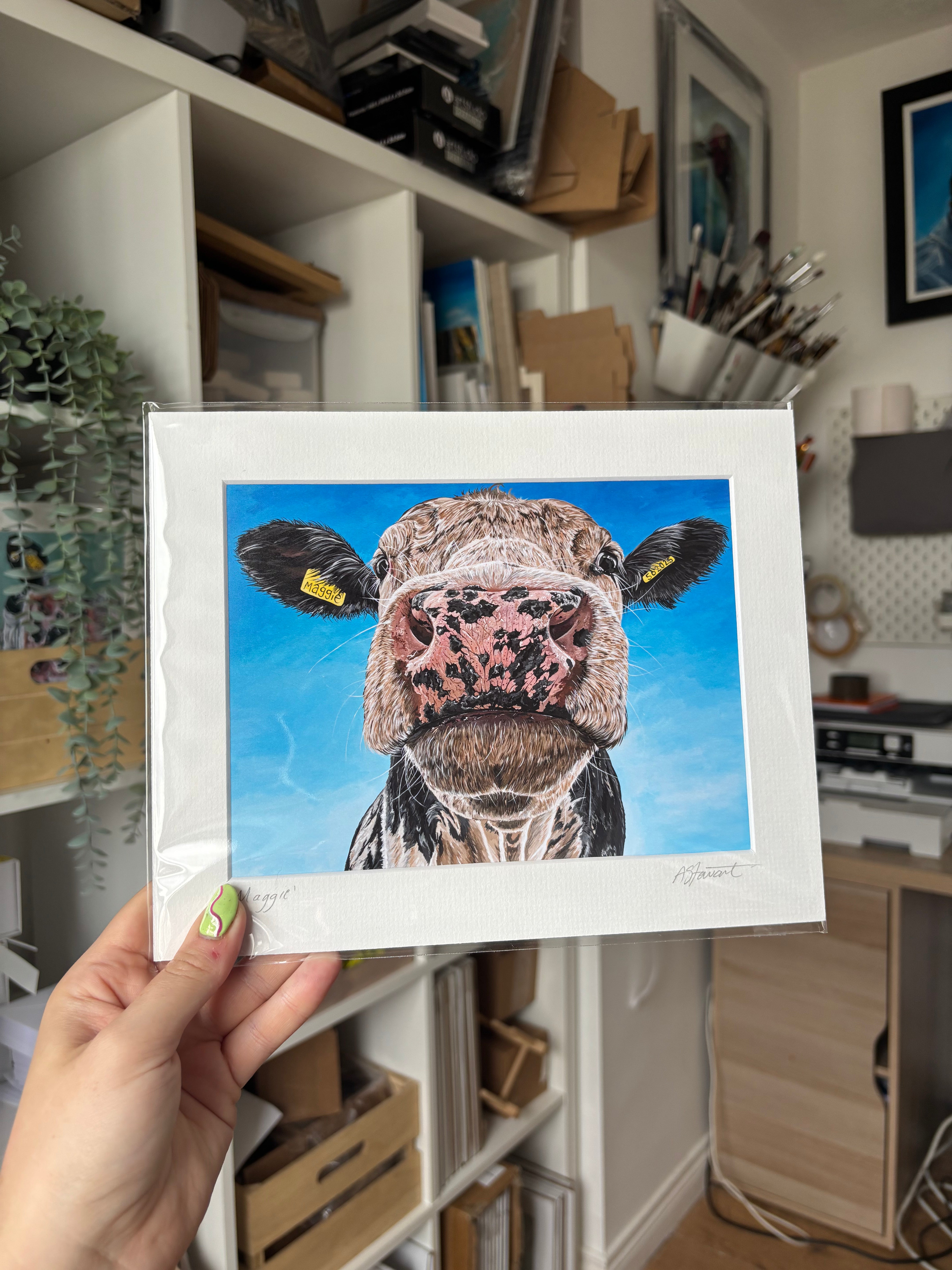 "Maggie" Mounted Art Print
