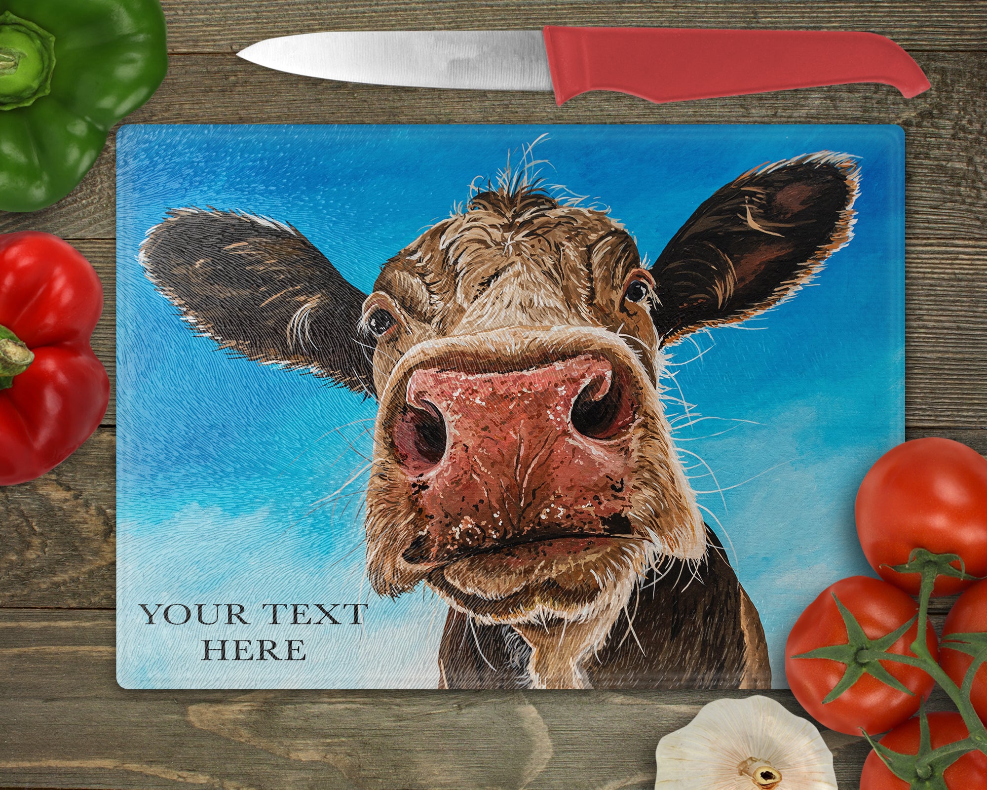 "Elsie" Glass Chopping Board