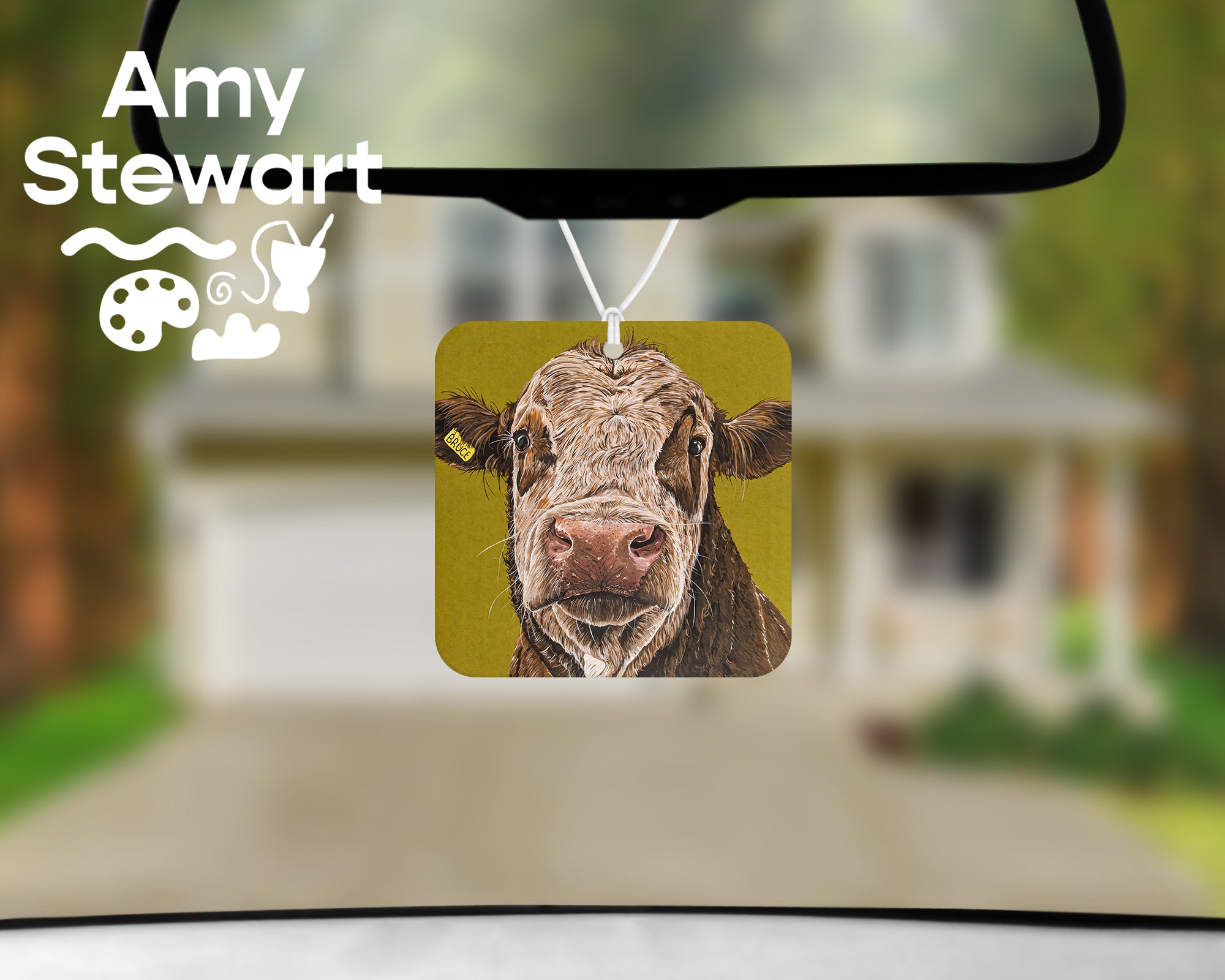 Bruce the Cow Air Freshener