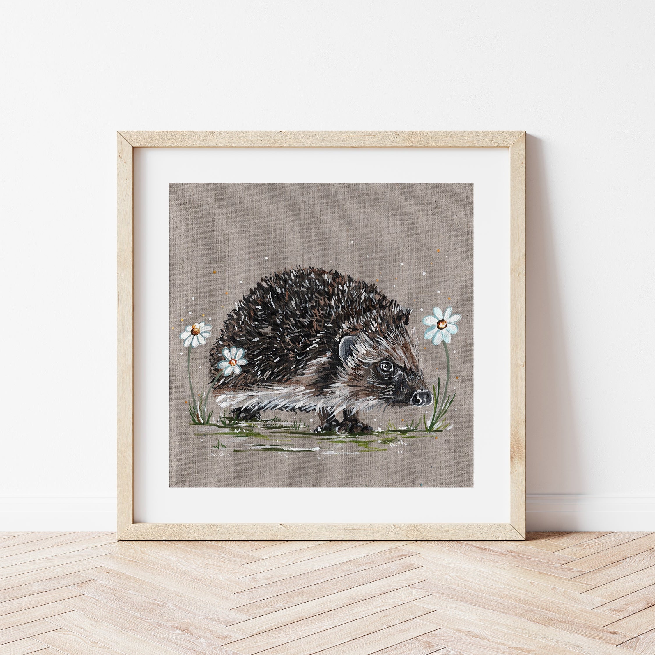 Hedgehog Fine Art Mounted Print