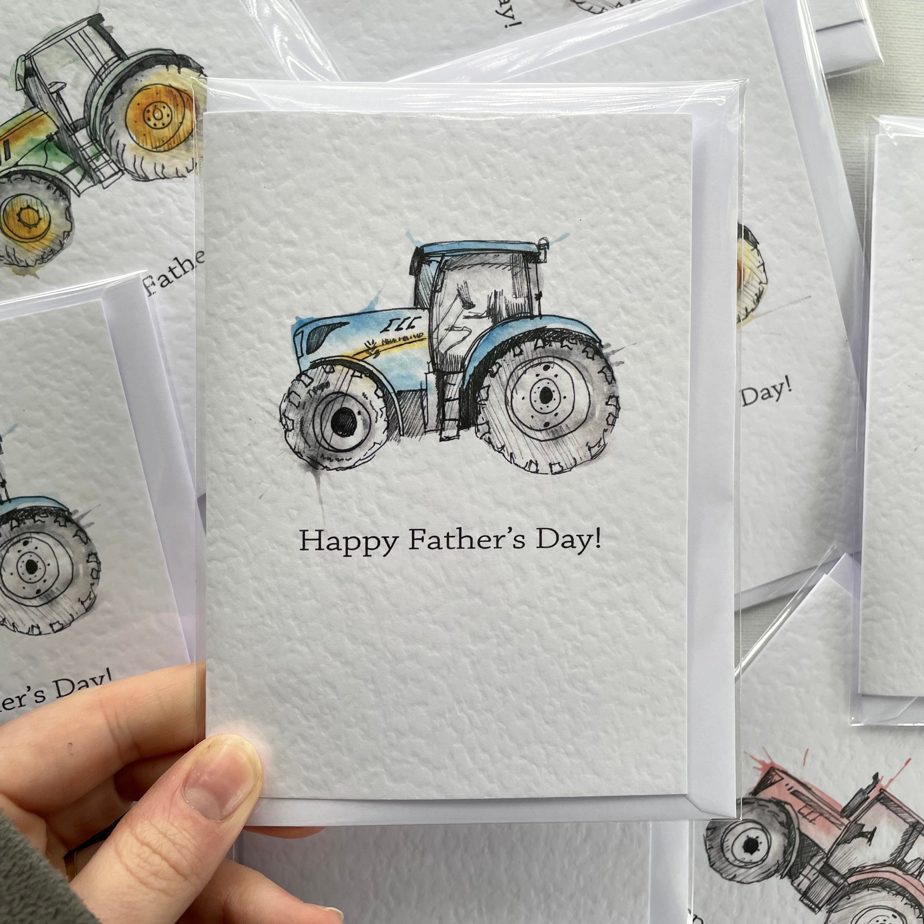 Father’s Day New Holland A6 Card
