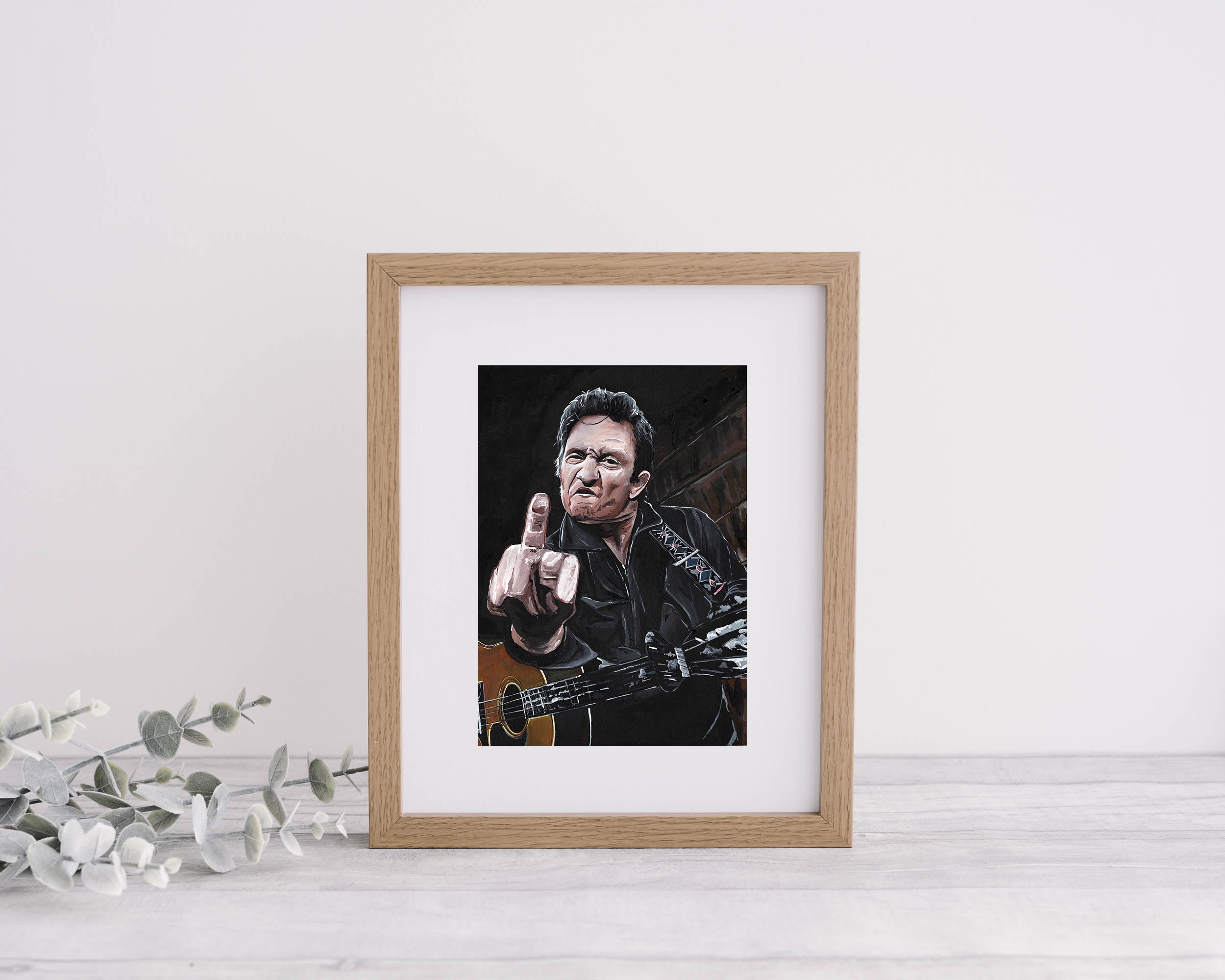 Limited Edition Johnny Cash Mounted Print