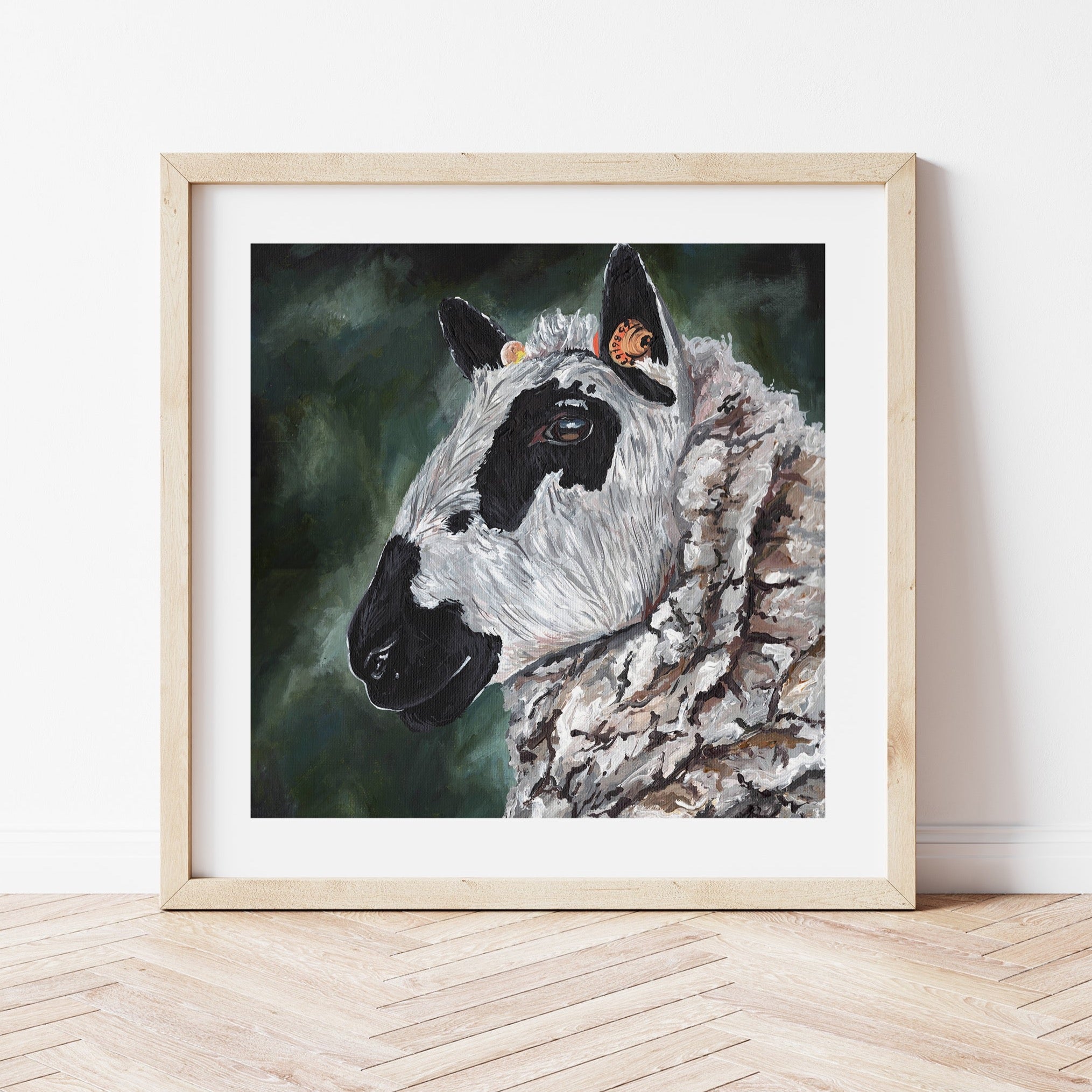 KerryHill Sheep Mounted Art Print