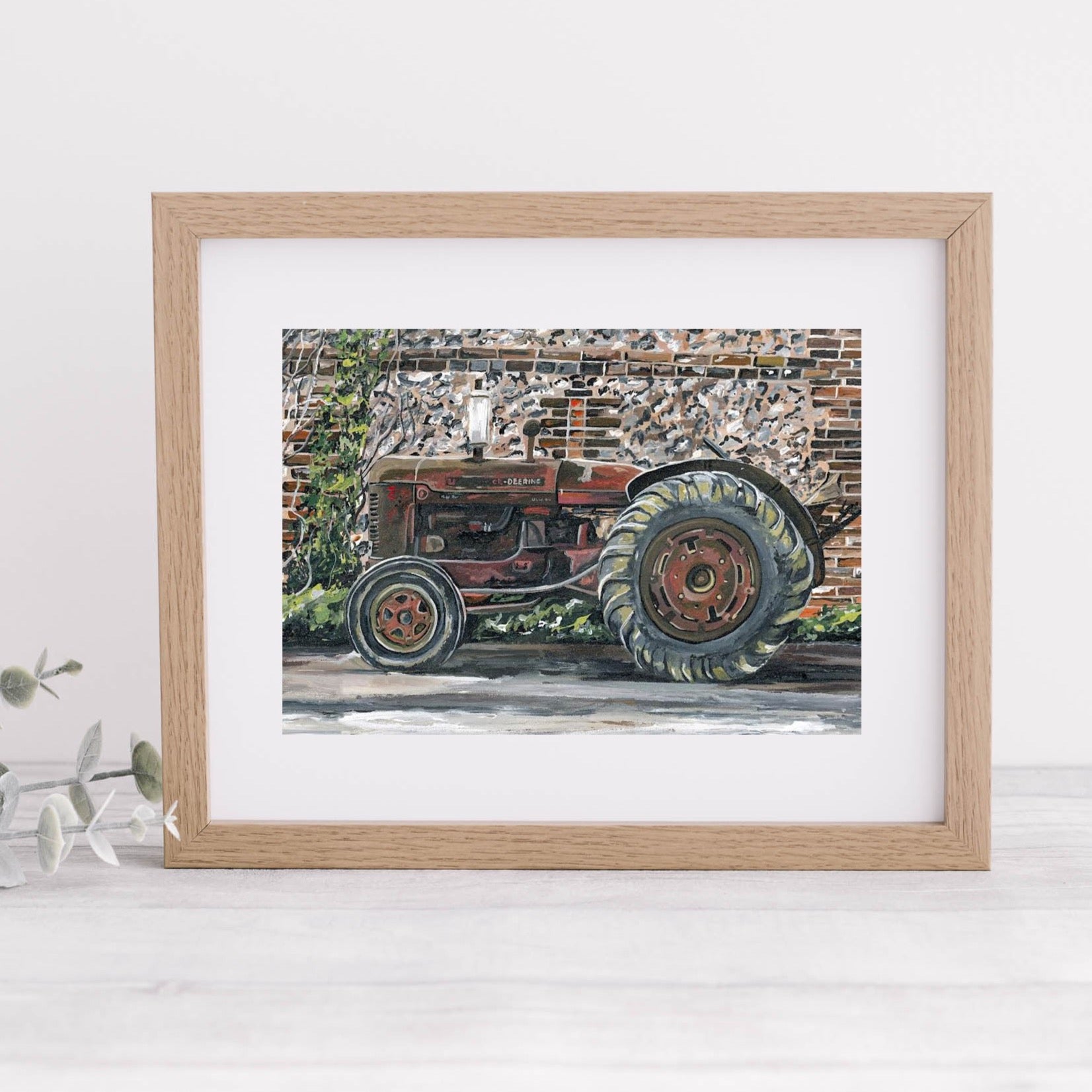 McCormick Deering Mounted Tractor Print
