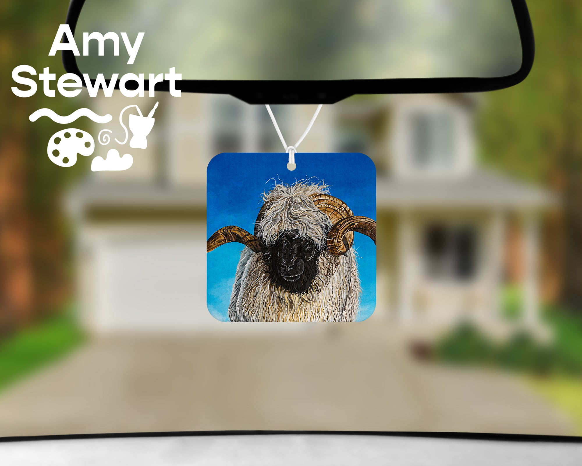 Heidi the Valais Blacknose Air Freshener