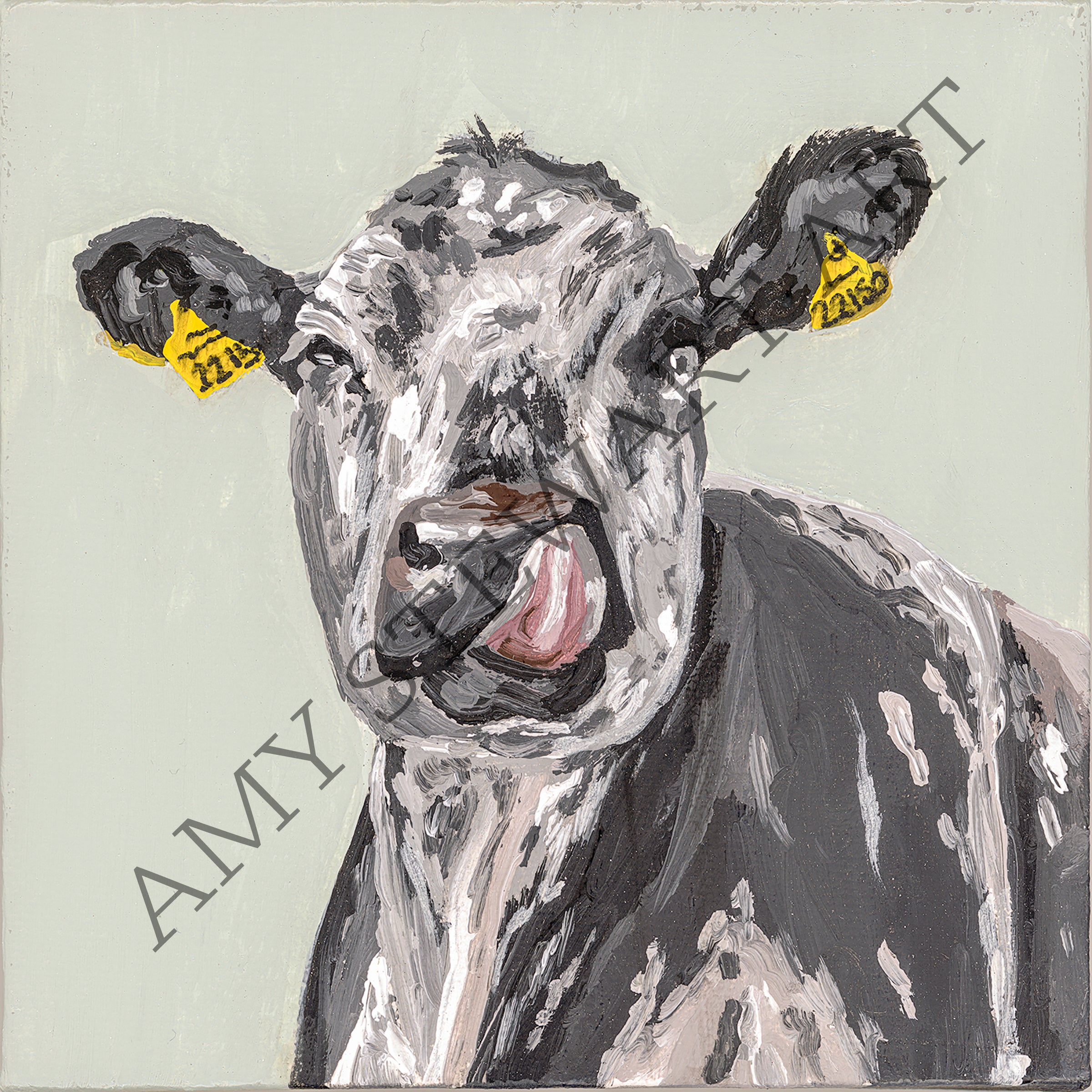 Martha The Cow Original Painting